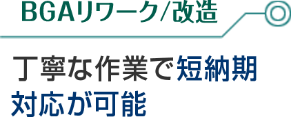 BGAリワーク／改造